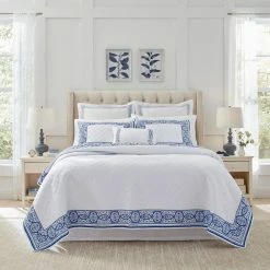 Hot Sale 🛒 Flash Sale ❤️ Vivian 1-Piece Blue Cotton Twin Quilt by Laura Ashley ⌛ ✔️ -Becky Cameron Shop laura ashley quilts ushsgr1223779 31 1000