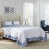 Hot Sale 🛒 Flash Sale ❤️ Vivian 1-Piece Blue Cotton Twin Quilt by Laura Ashley ⌛ ✔️