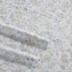 Cheap 🎉 Discount 🔔 Quartet 4-Piece Gray Floral Cotton Queen Sheet Set by Laura Ashley 😍 🌟 -Becky Cameron Shop laura ashley sheet sets ushsa01163722 4f 1000