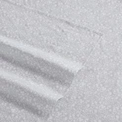 Best deal ⌛ Outlet 😀 Winnie 4-Piece Gray Floral Cotton Queen Sheet Set by Laura Ashley 💯 🎁 -Becky Cameron Shop laura ashley sheet sets ushsa01163726 4f 1000