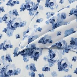 Best reviews of 😍 Budget 🧨 Emelisa Flannel 4-Piece Blue Floral Cotton Queen Sheet Set by Laura Ashley 🧨 👍 -Becky Cameron Shop laura ashley sheet sets ushsa01176159 1f 1000