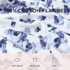 Best reviews of 😍 Budget 🧨 Emelisa Flannel 4-Piece Blue Floral Cotton Queen Sheet Set by Laura Ashley 🧨 👍 -Becky Cameron Shop laura ashley sheet sets ushsa01176159 44 1000