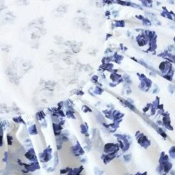 Best reviews of 😍 Budget 🧨 Emelisa Flannel 4-Piece Blue Floral Cotton Queen Sheet Set by Laura Ashley 🧨 👍 -Becky Cameron Shop laura ashley sheet sets ushsa01176159 fa 1000