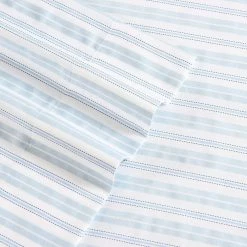 Flash Sale 😀 Brand new ✨ Fern 4-Piece Blue Cotton Queen Sheet Set by Laura Ashley 🎁 👍 -Becky Cameron Shop laura ashley sheet sets ushsa01190471 4f 1000