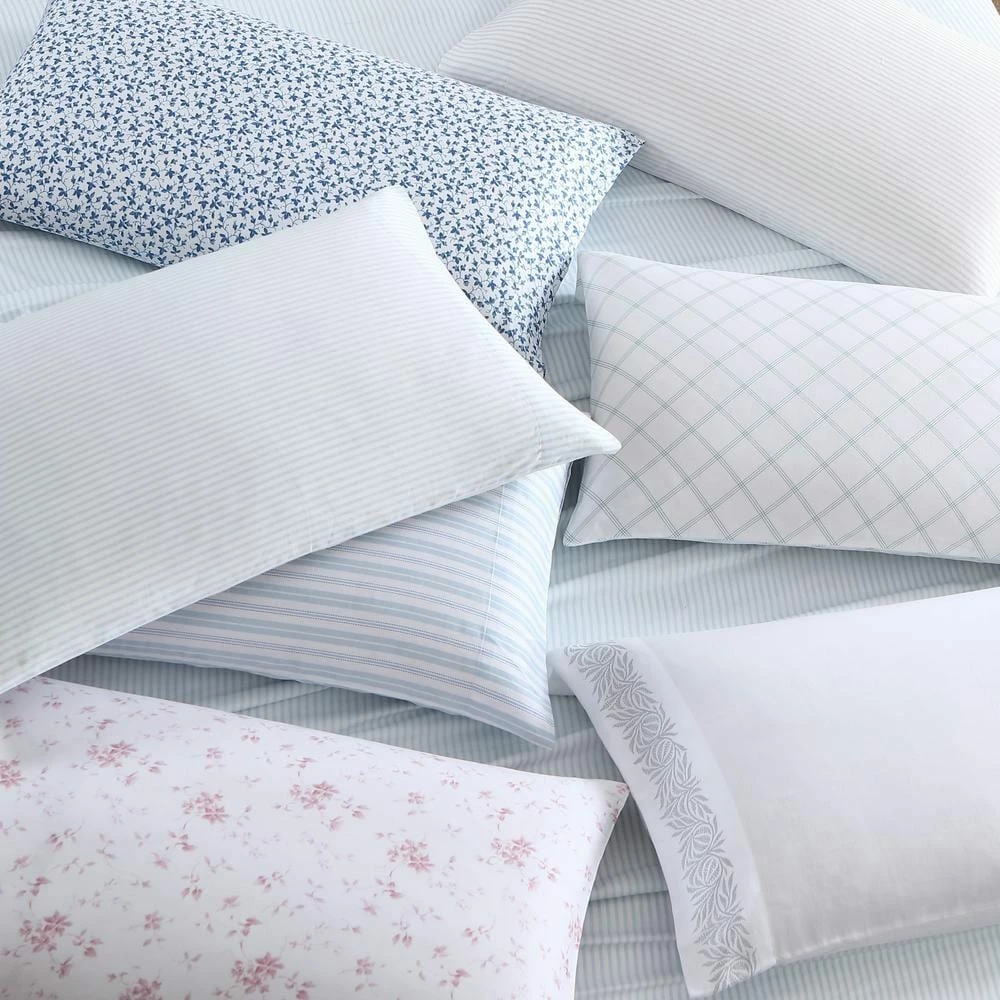 Wholesale ๐งจ Promo ๐ Lavange Vine 4-Piece Blue Cotton Queen Sheet Set by Laura Ashley ๐ฏ ๐ฏ 4 Wholesale ๐งจ Promo ๐ Lavange Vine 4-Piece Blue Cotton Queen Sheet Set by Laura Ashley ๐ฏ ๐ฏ - Image 4