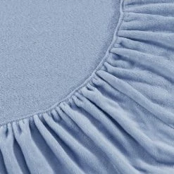 New ⭐ Flash Sale 😀 LA Solid 4-Piece Blue Plush Fleece Microfiber King Sheet Set by Laura Ashley 🎁 😀 -Becky Cameron Shop laura ashley sheet sets ushsa01196144 1f 1000
