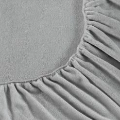 Budget 🛒 Outlet 🔔 LA Solid 4-Piece Gray Plush Fleece Microfiber Queen Sheet Set by Laura Ashley ⌛ 🧨 -Becky Cameron Shop laura ashley sheet sets ushsa01196145 4f 1000