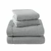 Budget 🛒 Outlet 🔔 LA Solid 4-Piece Gray Plush Fleece Microfiber Queen Sheet Set by Laura Ashley ⌛ 🧨