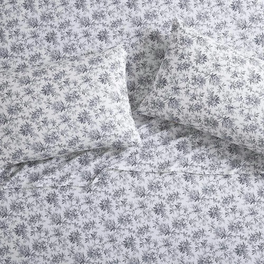 Brand new ๐งจ Wholesale ๐ Faye Toile 3-Piece Black Cotton Flannel Twin Sheet Set by Laura Ashley ๐ฅฐ โ 5 Brand new ๐งจ Wholesale ๐ Faye Toile 3-Piece Black Cotton Flannel Twin Sheet Set by Laura Ashley ๐ฅฐ โ - Image 5