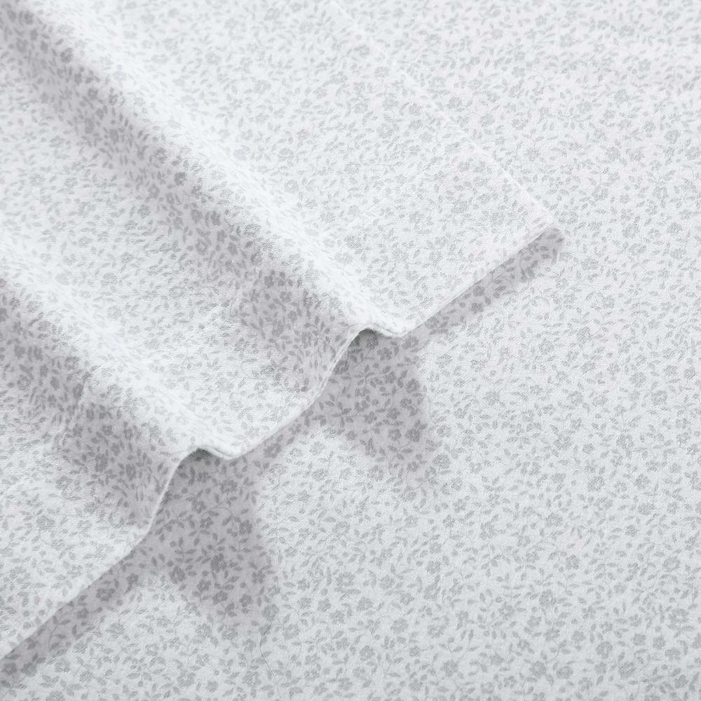 Best Pirce ๐ Brand new โ๏ธ Chelsie Vine 4-Piece Gray Cotton Flannel Queen Sheet Set by Laura Ashley ๐ ๐งจ 2 Best Pirce ๐ Brand new โ๏ธ Chelsie Vine 4-Piece Gray Cotton Flannel Queen Sheet Set by Laura Ashley ๐ ๐งจ - Image 2