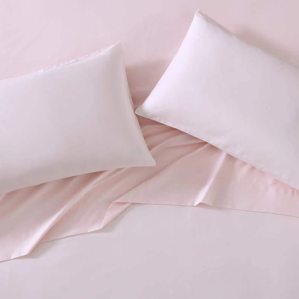 Buy ๐ Deals ๐ LA Solid 4-Piece Pink Cotton Blend King Sheet Set by Laura Ashley ๐ ๐ 5 Buy ๐ Deals ๐ LA Solid 4-Piece Pink Cotton Blend King Sheet Set by Laura Ashley ๐ ๐ - Image 5