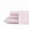 Buy 🌟 Deals 😀 LA Solid 4-Piece Pink Cotton Blend King Sheet Set by Laura Ashley 😍 🎉