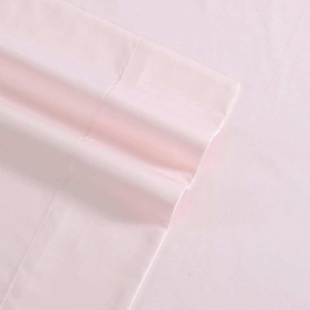 Buy ๐ Deals ๐ LA Solid 4-Piece Pink Cotton Blend King Sheet Set by Laura Ashley ๐ ๐ 2 Buy ๐ Deals ๐ LA Solid 4-Piece Pink Cotton Blend King Sheet Set by Laura Ashley ๐ ๐ - Image 2