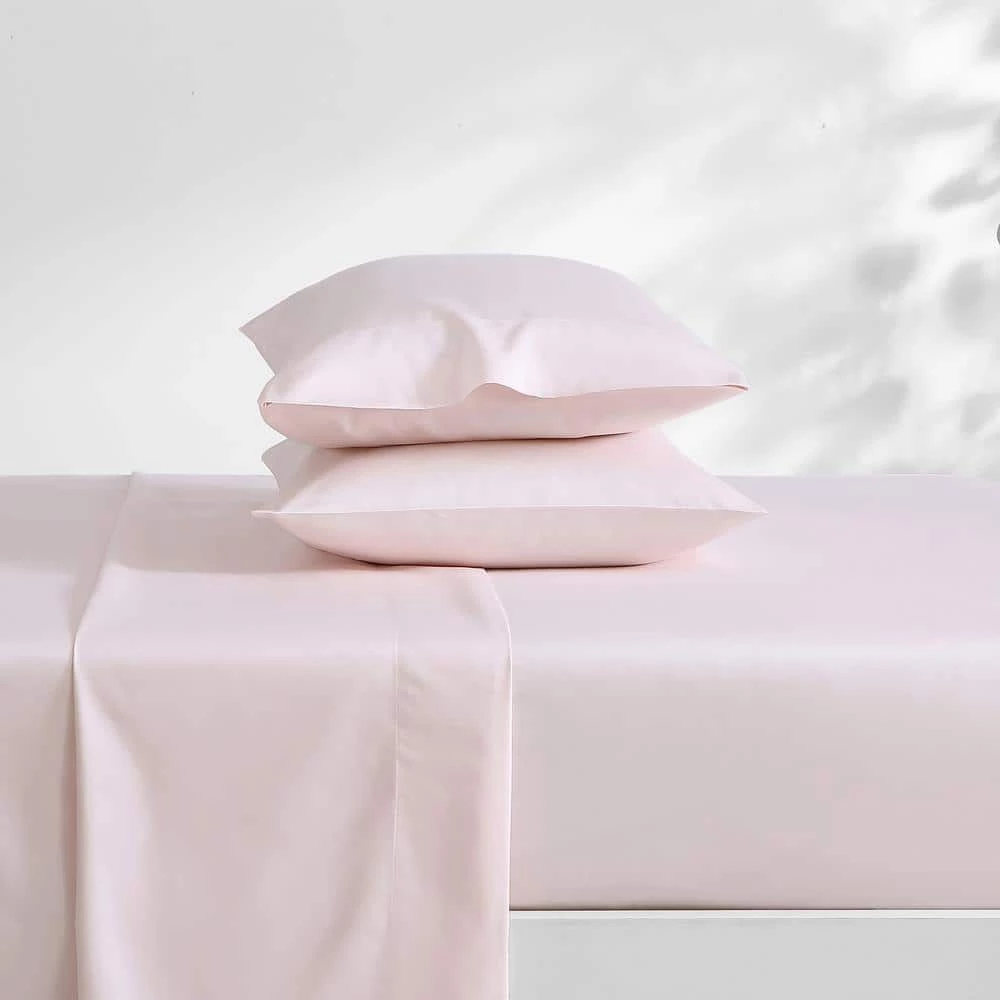 Buy ๐ Deals ๐ LA Solid 4-Piece Pink Cotton Blend King Sheet Set by Laura Ashley ๐ ๐ 6 Buy ๐ Deals ๐ LA Solid 4-Piece Pink Cotton Blend King Sheet Set by Laura Ashley ๐ ๐ - Image 6