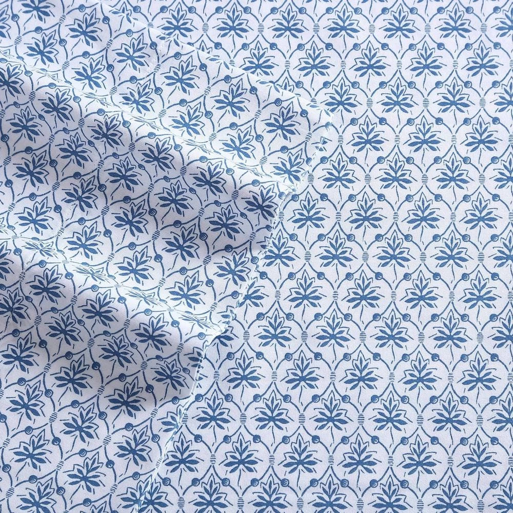 Promo โจ Budget ๐ Rosemarie 4-Piece Blue Cotton Queen Sheet Set by Laura Ashley ๐ โญ 2 Promo โจ Budget ๐ Rosemarie 4-Piece Blue Cotton Queen Sheet Set by Laura Ashley ๐ โญ - Image 2