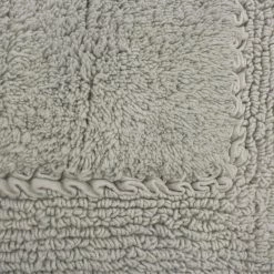 Deals 😀 Hot Sale 🤩 17 in. x 24 in. and 20 in. x 32 in. Gray Ruffle Cotton Bath Rug Set (2-Piece) by Laura Ashley 😀 🔥 -Becky Cameron Shop light gray laura ashley bathroom rugs bath mats laymb006468 1f 1000