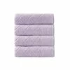 Deals 😉 Buy 👍 Gracious 4-Pieces Lilac Turkish Cotton Bath Towels by Enchante Home ⌛ 🥰