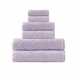 Buy 😍 Budget 😍 Gracious 6-Pieces Lilac Turkish Cotton Towel Set by Enchante Home 🔔 💯