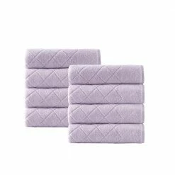 Best Sale ✨ Cheap ⭐ Gracious 8-Pieces LilacTurkish Cotton Hand Towels by Enchante Home 👏 ❤️