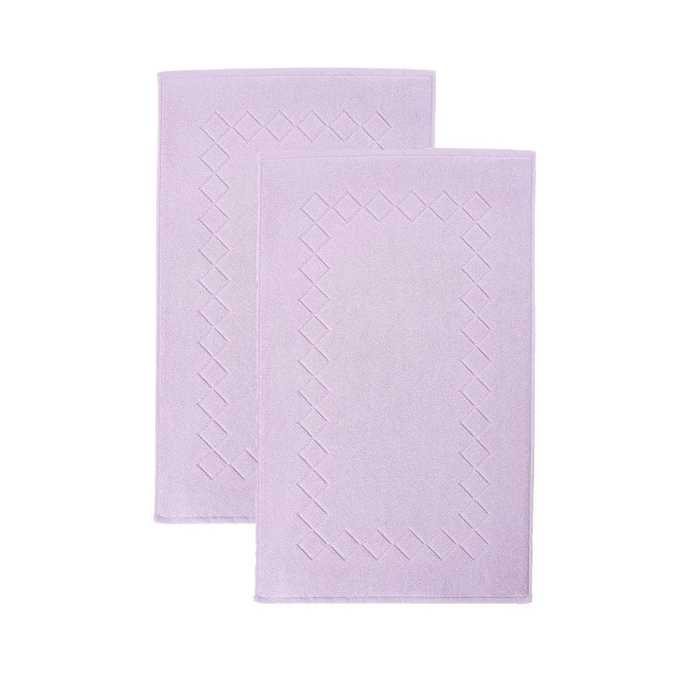 Brand new โ Cheapest ๐ Gracious 2-Pieces Lilac Turkish Cotton Bath Mats by Enchante Home โค๏ธ โจ 1 Brand new โ Cheapest ๐ Gracious 2-Pieces Lilac Turkish Cotton Bath Mats by Enchante Home โค๏ธ โจ