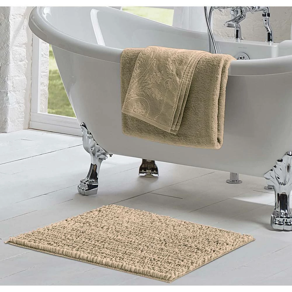 Best Pirce ๐ Cheap ๐ Butter Chenille 27 in. x 45 in. Bath Mat in Linen by Laura Ashley โญ โค๏ธ 6 Best Pirce ๐ Cheap ๐ Butter Chenille 27 in. x 45 in. Bath Mat in Linen by Laura Ashley โญ โค๏ธ - Image 6