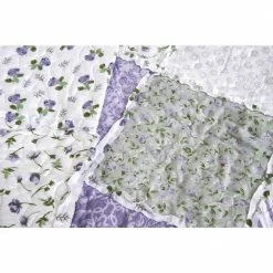 Brand new 🧨 Cheapest ⌛ Brenna 3-Piece Lavender King Floral Patchwork Quilt Set by Morgan Home 🔥 👍 -Becky Cameron Shop morgan home bedding sets m559426 44 1000