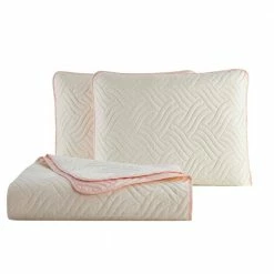 Buy 🧨 Cheap 🥰 Allison Reversible 3-Piece Blush/Cream Full/Queen Quilt Set by Morgan Home 🤩 ⌛ -Becky Cameron Shop morgan home bedding sets m591549 fa 1000