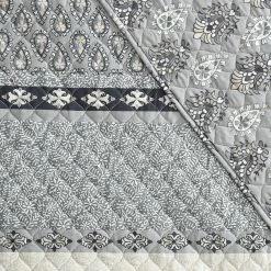 Best deal 💯 Budget 🔥 Mhf Home Noreen Gray 2-Piece Twin Quilt Set by Morgan Home 🧨 ⭐ -Becky Cameron Shop morgan home bedding sets m634321 1f 1000