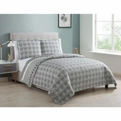 Best deal 💯 Budget 🔥 Mhf Home Noreen Gray 2-Piece Twin Quilt Set by Morgan Home 🧨 ⭐ -Becky Cameron Shop morgan home bedding sets m634321 4f 1000
