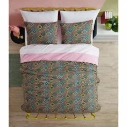Best Pirce 👍 Outlet ✔️ Morgan Home 3-Piece Multicolor Wonderland Knit Microfiber Full/Queen Comforter Set 👍 🤩 -Becky Cameron Shop morgan home kids bedding sets m647611 4f 1000