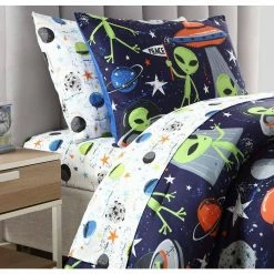 Cheapest 👍 Best Pirce 😀 Kute Kids Alex the Alien 5-Piece Twin Bedding Set by Morgan Home 🔔 🛒 -Becky Cameron Shop morgan home kids bedding sets m671043 1f 1000