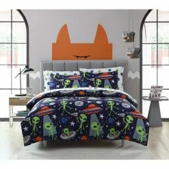Cheapest 👍 Best Pirce 😀 Kute Kids Alex the Alien 5-Piece Twin Bedding Set by Morgan Home 🔔 🛒