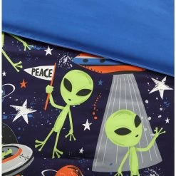 Cheapest 👍 Best Pirce 😀 Kute Kids Alex the Alien 5-Piece Twin Bedding Set by Morgan Home 🔔 🛒 -Becky Cameron Shop morgan home kids bedding sets m671043 76 1000