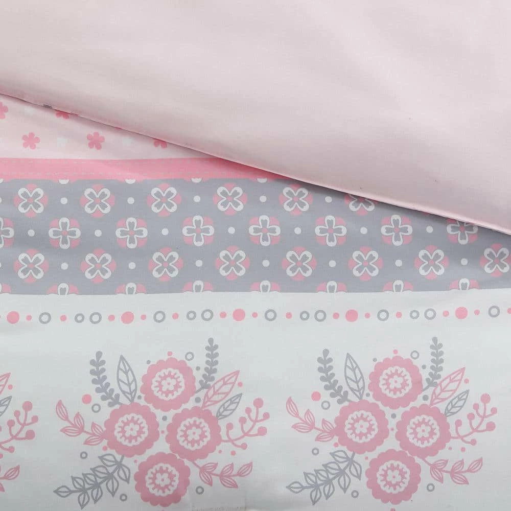 Best Sale ❤️ Cheap ⌛ Kute Kids Florals and Stripes 5-Piece Twin Bedding Set by Morgan Home ✨ ⌛ 7 Best Sale ❤️ Cheap ⌛ Kute Kids Florals and Stripes 5-Piece Twin Bedding Set by Morgan Home ✨ ⌛ - Image 7