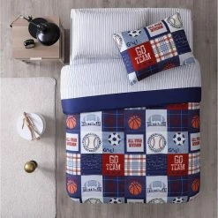 Outlet 🎉 Wholesale 🧨 Kute Kids Sports Dreams 7-Piece Full Bedding Set by Morgan Home 🤩 ⭐ -Becky Cameron Shop morgan home kids bedding sets m671104 4f 1000