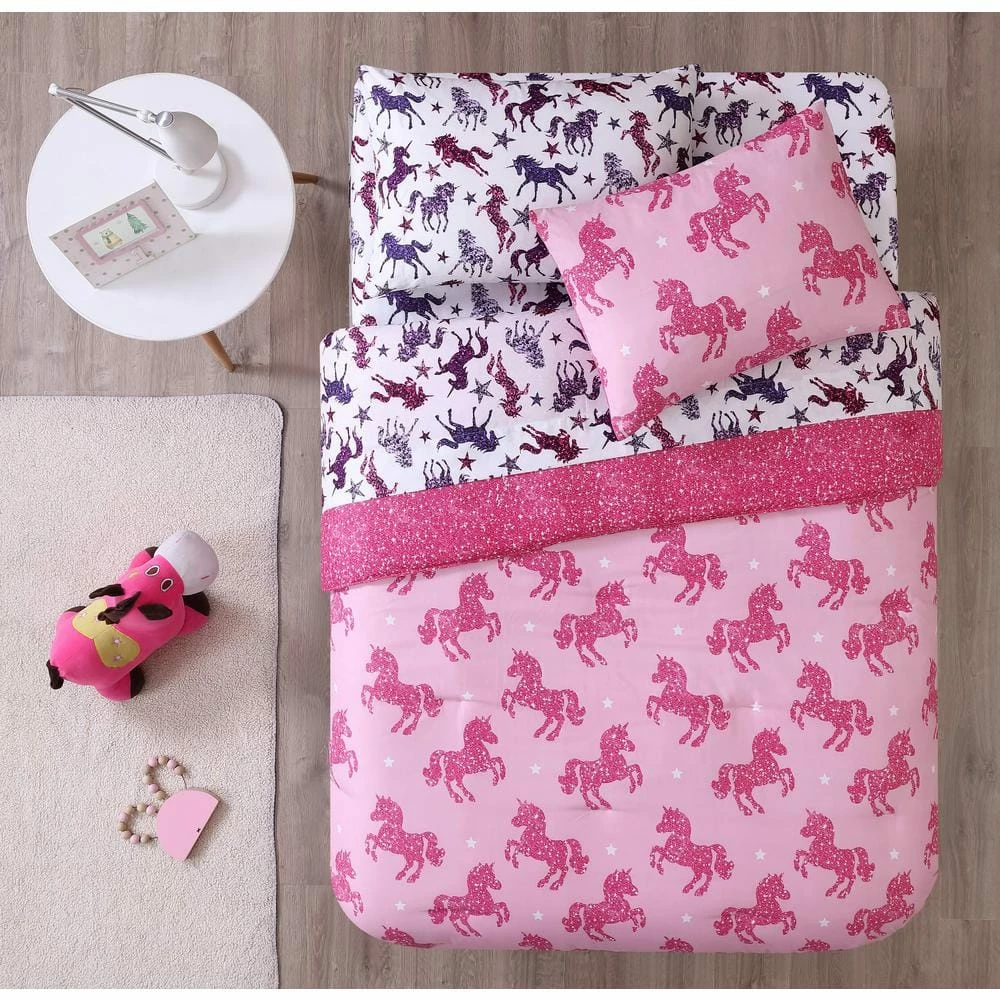 Cheap ๐ Best reviews of ๐ฏ Kute Kids Pink Unicorn Sparkle 7-Piece Full Bedding Set by Morgan Home ๐คฉ ๐ 3 Cheap ๐ Best reviews of ๐ฏ Kute Kids Pink Unicorn Sparkle 7-Piece Full Bedding Set by Morgan Home ๐คฉ ๐ - Image 3