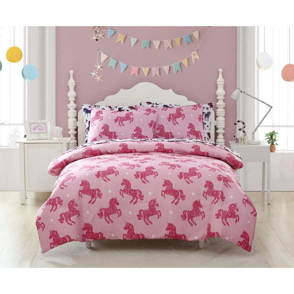 Cheap ๐ Best reviews of ๐ฏ Kute Kids Pink Unicorn Sparkle 7-Piece Full Bedding Set by Morgan Home ๐คฉ ๐ 1 Cheap ๐ Best reviews of ๐ฏ Kute Kids Pink Unicorn Sparkle 7-Piece Full Bedding Set by Morgan Home ๐คฉ ๐