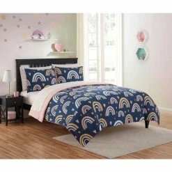 Top 10 🥰 Flash Sale 🌟 Kute kids Haley Rainbows 5-Piece Twin Bedding Set by Morgan Home ⌛ 🔥