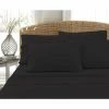 Best Sale 🔥 Outlet ✔️ Mhf Home 4-Piece Black Solid 800 Thread Count Cotton Blend Twin Sheet Set by Morgan Home 🔔 🔥