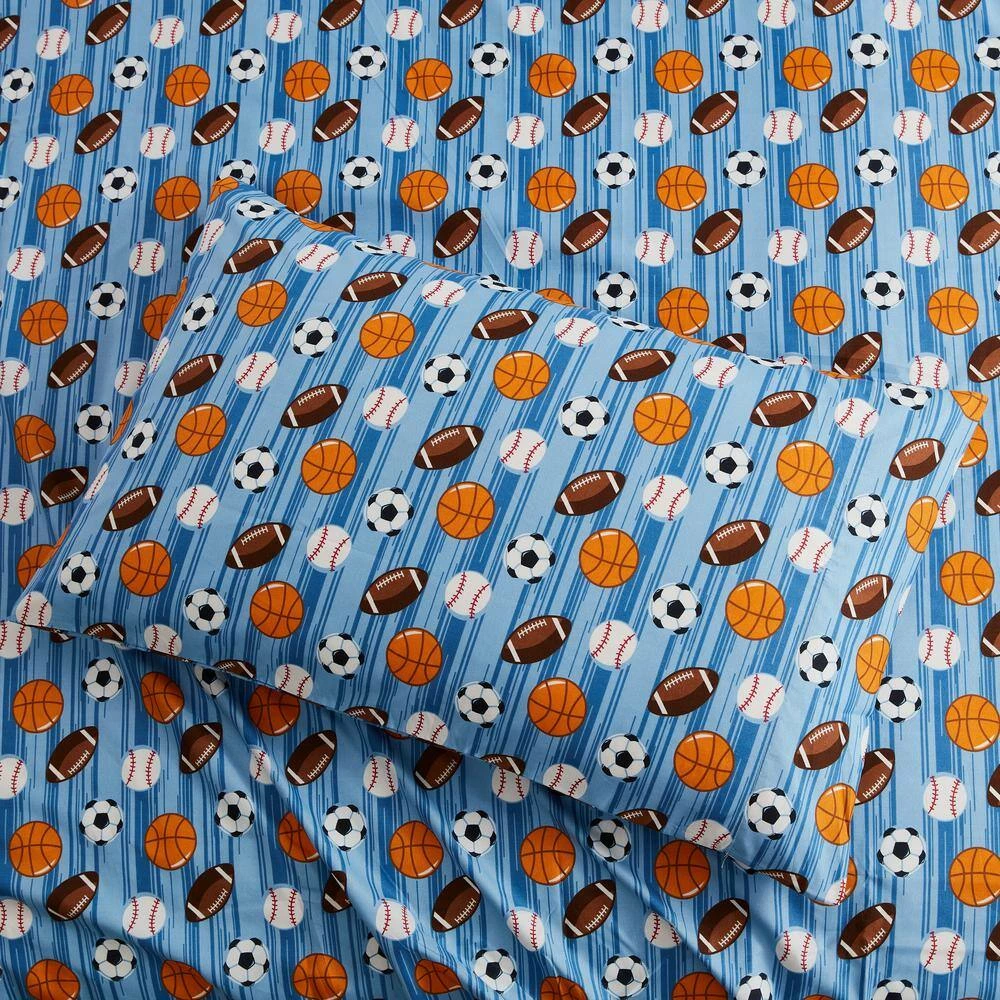 Outlet ๐ Flash Sale โ Kute Kids Sports Stripes Blue Toddler Sheet Set by Morgan Home โค๏ธ ๐คฉ 3 Outlet ๐ Flash Sale โ Kute Kids Sports Stripes Blue Toddler Sheet Set by Morgan Home โค๏ธ ๐คฉ - Image 3