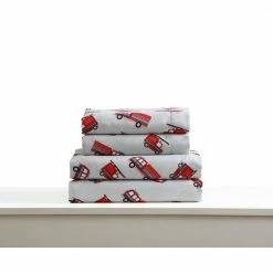 Cheapest 🛒 Top 10 👍 Kute Kids Fire Trucks Red Toddler Sheet Set by Morgan Home 😉 🔔 -Becky Cameron Shop morgan home toddler bedding sets m642920 1f 1000