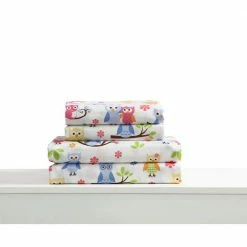 Best Pirce ⭐ Cheapest 🔔 Kute Kids Owls Blue Toddler Sheet Set by Morgan Home 👏 ❤️ -Becky Cameron Shop morgan home toddler bedding sets m642951 1f 1000