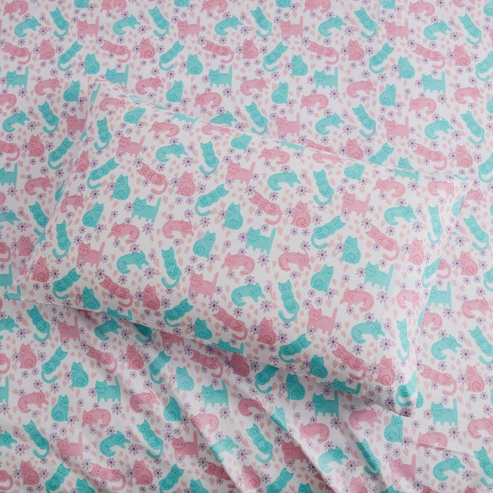 Brand new ๐ Wholesale ๐ฏ Kute Kids Kitty Time Pink Toddler Sheet Set by Morgan Home ๐ โญ 3 Brand new ๐ Wholesale ๐ฏ Kute Kids Kitty Time Pink Toddler Sheet Set by Morgan Home ๐ โญ - Image 3