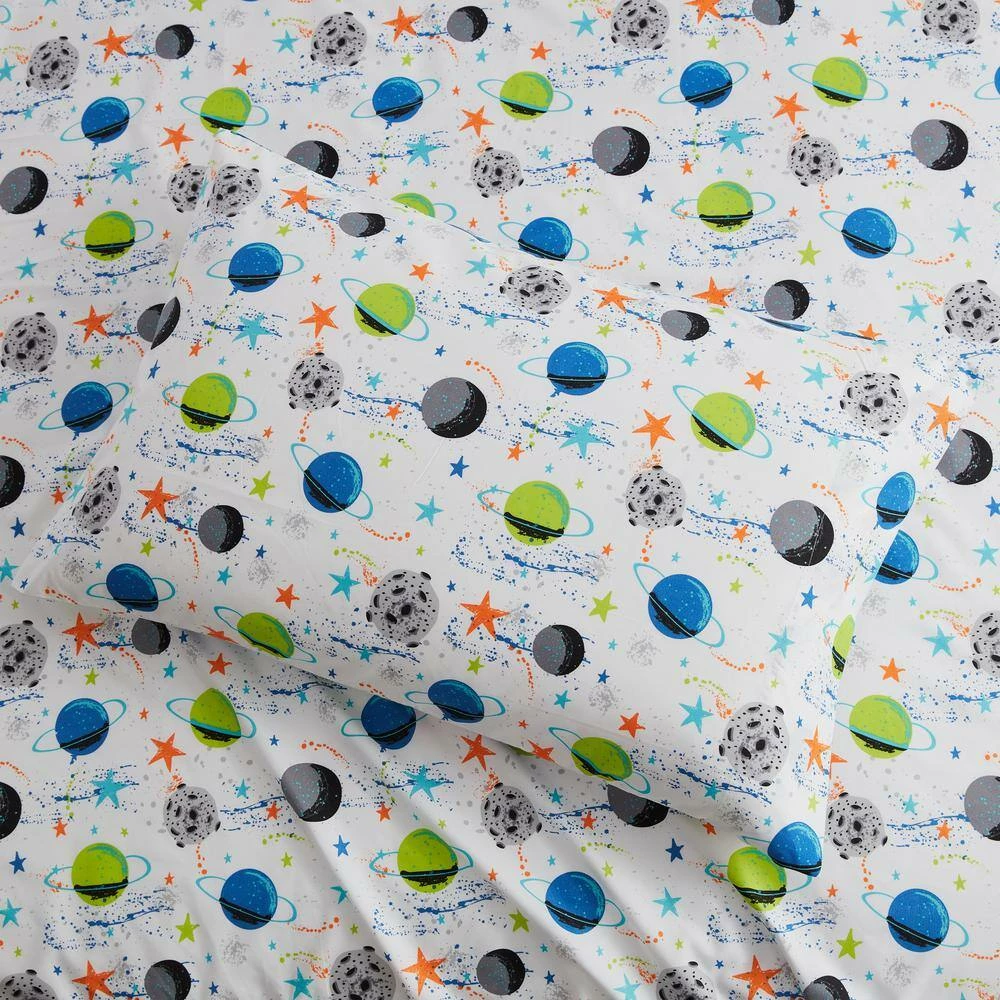 Coupon ๐งจ Coupon ๐ฅ Kute Kids Busy Galaxy Green Toddler Sheet Set by Morgan Home ๐ฅ โจ 2 Coupon ๐งจ Coupon ๐ฅ Kute Kids Busy Galaxy Green Toddler Sheet Set by Morgan Home ๐ฅ โจ - Image 2