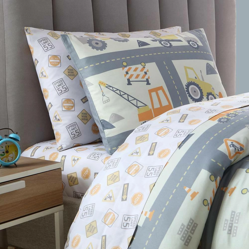 Hot Sale ๐ Best Sale ๐งจ Kute Kids Queen Construction Land Taupe Sheet Set by Morgan Home ๐ ๐ฅ 6 Hot Sale ๐ Best Sale ๐งจ Kute Kids Queen Construction Land Taupe Sheet Set by Morgan Home ๐ ๐ฅ - Image 6
