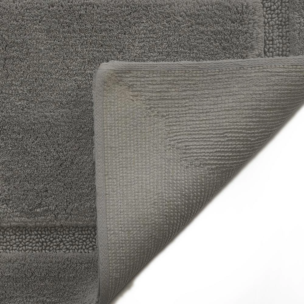 Best Sale โ Hot Sale ๐ Solid Bordered Ringspun Cotton Pale Gray 17 in. x 24 in. Bath Accent Rug by Laura Ashley ๐งจ โค๏ธ 4 Best Sale โ Hot Sale ๐ Solid Bordered Ringspun Cotton Pale Gray 17 in. x 24 in. Bath Accent Rug by Laura Ashley ๐งจ โค๏ธ - Image 4