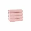 New 💯 Outlet 😍 Glossy 4 pcs Peach Turkish Cotton Hand Towels by Enchante Home 👏 🔥