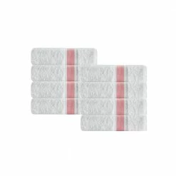Best Sale ⌛ Best Pirce 🤩 Unique 8 pcs Salmon Turkish Cotton Hand Towels by Enchante Home 😀 ✨