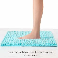 Budget โญ Promo ๐ Butter Chenille Blue Polyester Rectangle 2- Piece Bath Mat Set by Laura Ashley ๐ฅฐ โ๏ธ 11 Budget โญ Promo ๐ Butter Chenille Blue Polyester Rectangle 2- Piece Bath Mat Set by Laura Ashley ๐ฅฐ โ๏ธ -Becky Cameron Shop seaspray blue laura ashley bathroom rugs bath mats lab017890 c3 1000