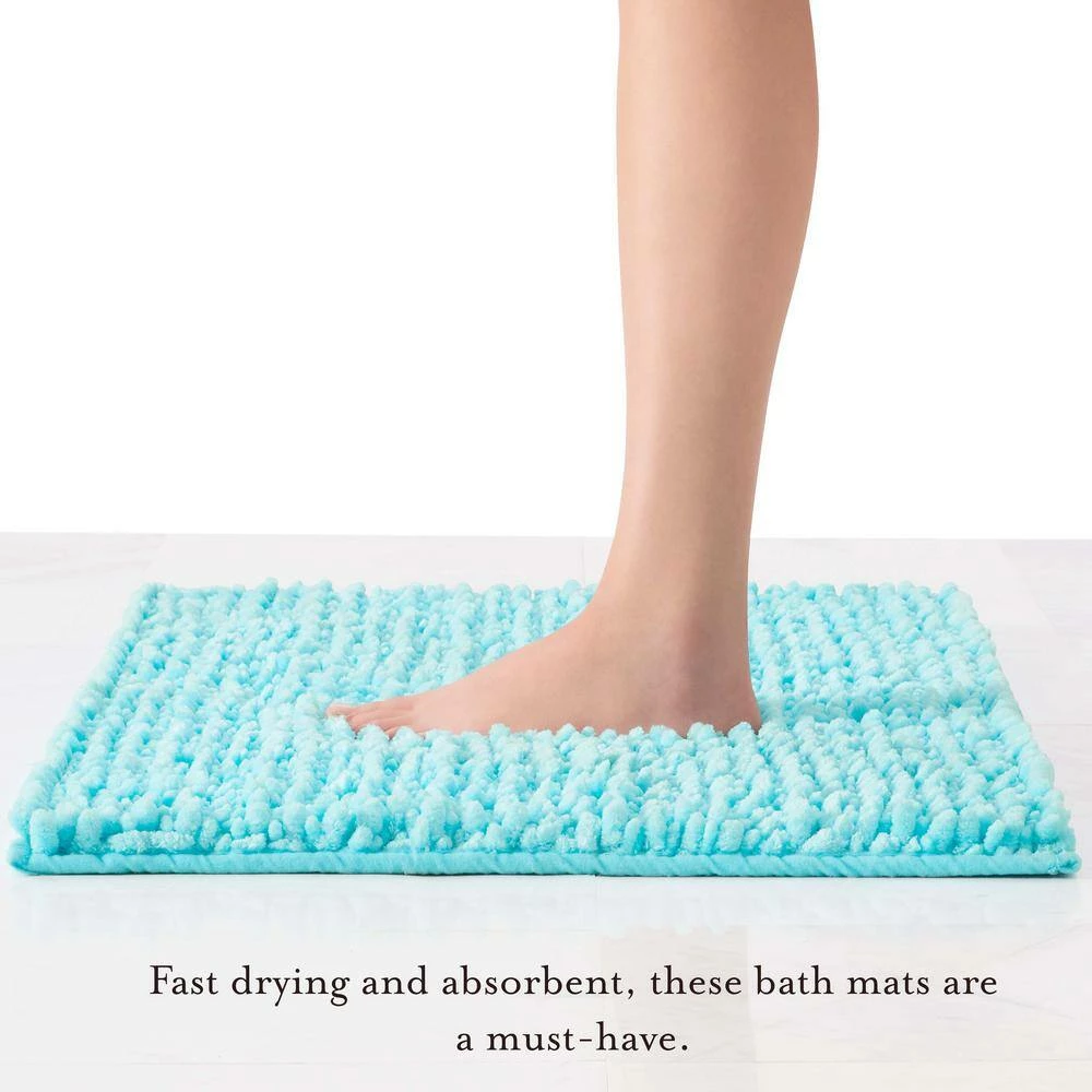 Budget โญ Promo ๐ Butter Chenille Blue Polyester Rectangle 2- Piece Bath Mat Set by Laura Ashley ๐ฅฐ โ๏ธ 3 Budget โญ Promo ๐ Butter Chenille Blue Polyester Rectangle 2- Piece Bath Mat Set by Laura Ashley ๐ฅฐ โ๏ธ - Image 3